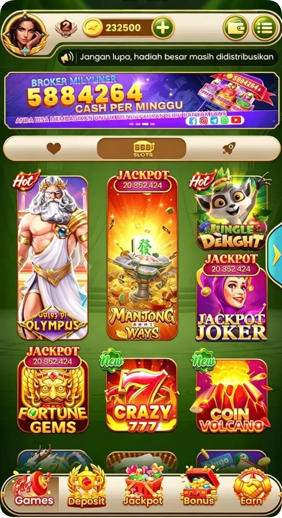 Tampilan utama aplikasi Aplikasi v89 Resmi: Download dan Instalasi yang intuitif dan efisien.